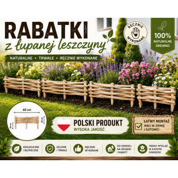 Rabatka leszczynowa 60x20 cm 6 szt.